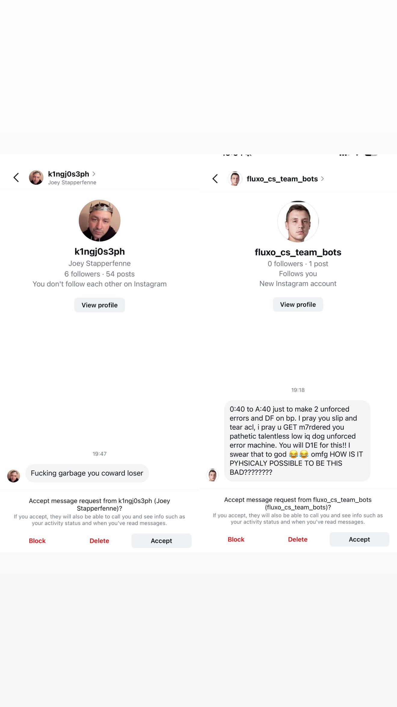 Μαρία Σάκαρη, Instagram Story, Απειλητικά μηνύματα