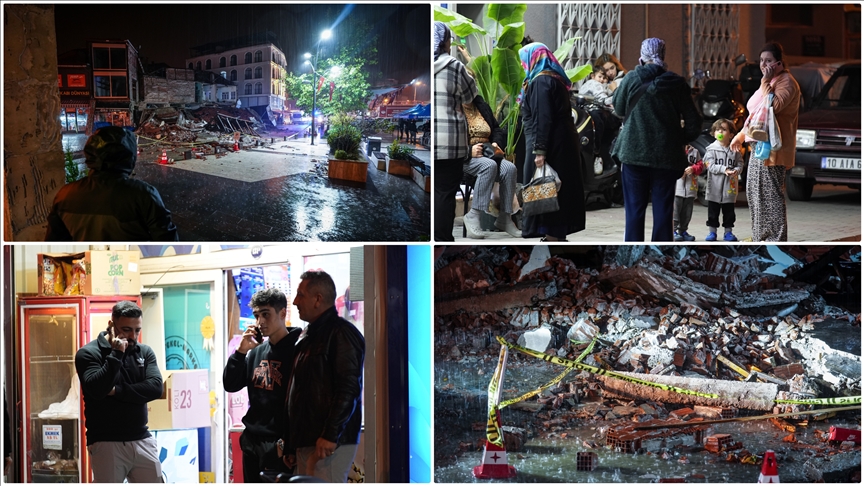 Τουρκία: Βίντεο από τον ισχυρό σεισμό 6 Ρίχτερ που ταρακούνησε τη χώρα – Κατέρρευσαν κτίρια στο Σιντίργκι