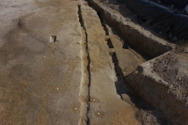 Γενική άποψη του τρίτου αμπελιού όπου πραγματοποιούνται οι τωρινές ανασκαφές. Φωτογραφία: Axel Cauvin / Inrap