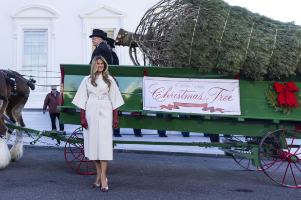 Μελάνια Τραμπ, χριστουγεννιάτικο δέντρο