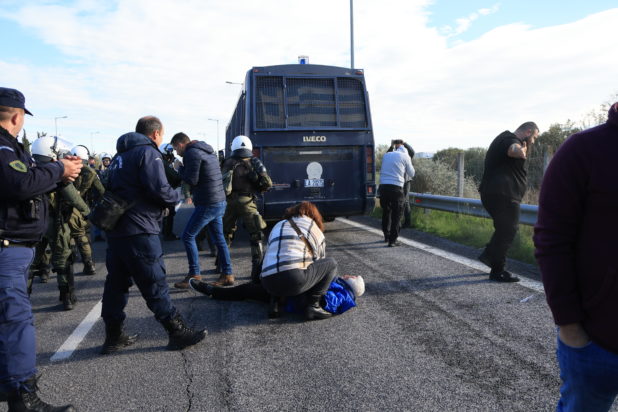 Αγρότες, Νίκαια, επεισόδια, τραυματισμοί