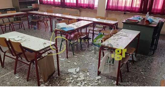 Ηγουμενίτσα: Νέα πτώση σοβάδων σε σχολείο