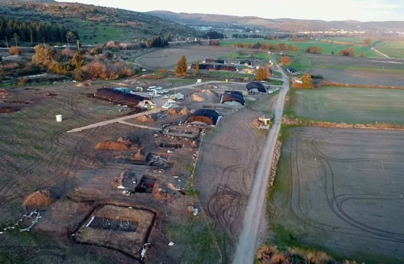 Η ανασκαφή της Αρχαιολογικής Υπηρεσίας του Ισραήλ (IAA) στην εθνική οδό 66, κοντά στην Τελ Μεγιδδώ. Φωτογραφία: Assaf