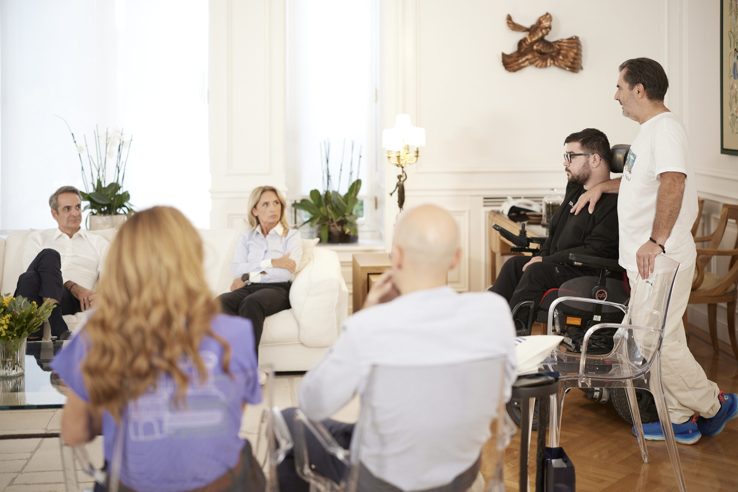 συνάντηση του Πρωθυπουργού Κυριάκου Μητσοτάκη με μαραθωνοδρόμους