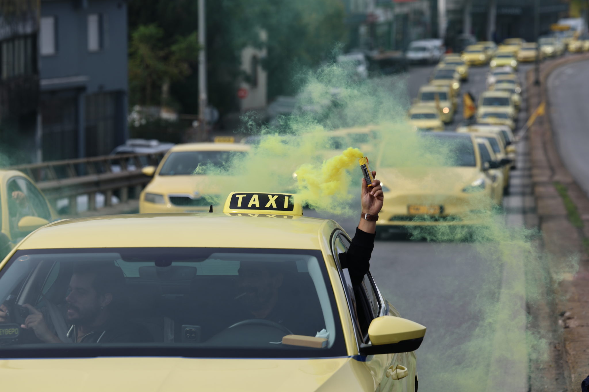 Πορεία των ταξί