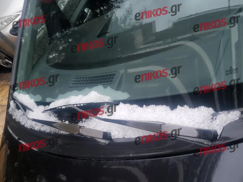 Κακοκαιρία Adel: Έπεσε χαλάζι στο Γαλάτσι – ΦΩΤΟ αναγνώστη