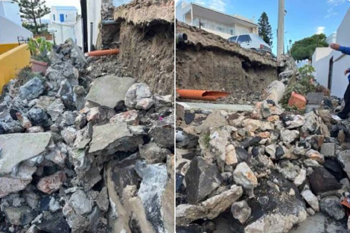 Σαντορίνη ζημιές