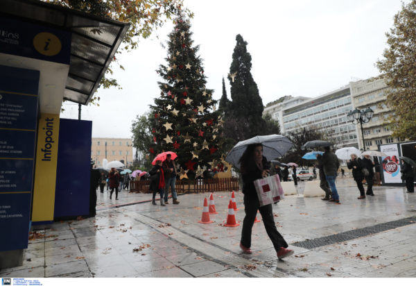 Καιρός, βροχές, καταιγίδες, Χριστούγεννα