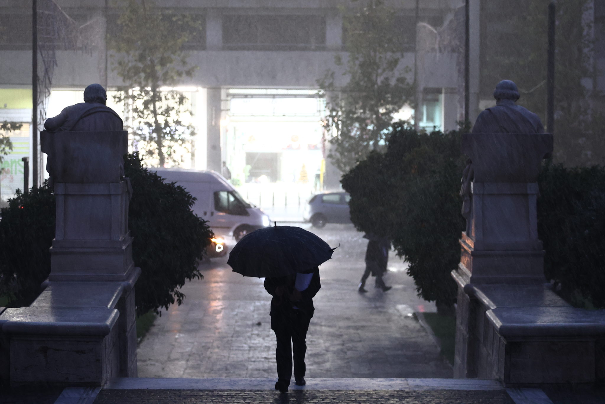 Κακοκαιρία, Byron, βροχές, Καταιγίδες, Κέντρο Αθήνας