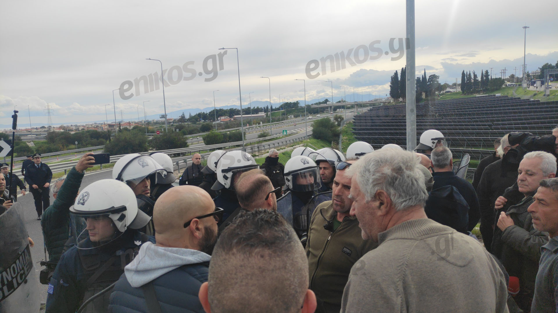 μπλόκο αγρότες Κιάτο