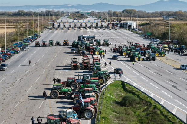 αγρότες μπλόκο διόδια Μαλγάρων