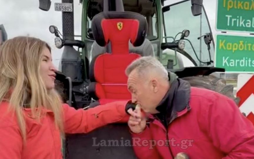 Φθιώτιδα: Πατέρας έκανε δώρο στην αγρότισσα κόρη του κάθισμα… Ferrari για το τρακτέρ της – Δείτε βίντεο 