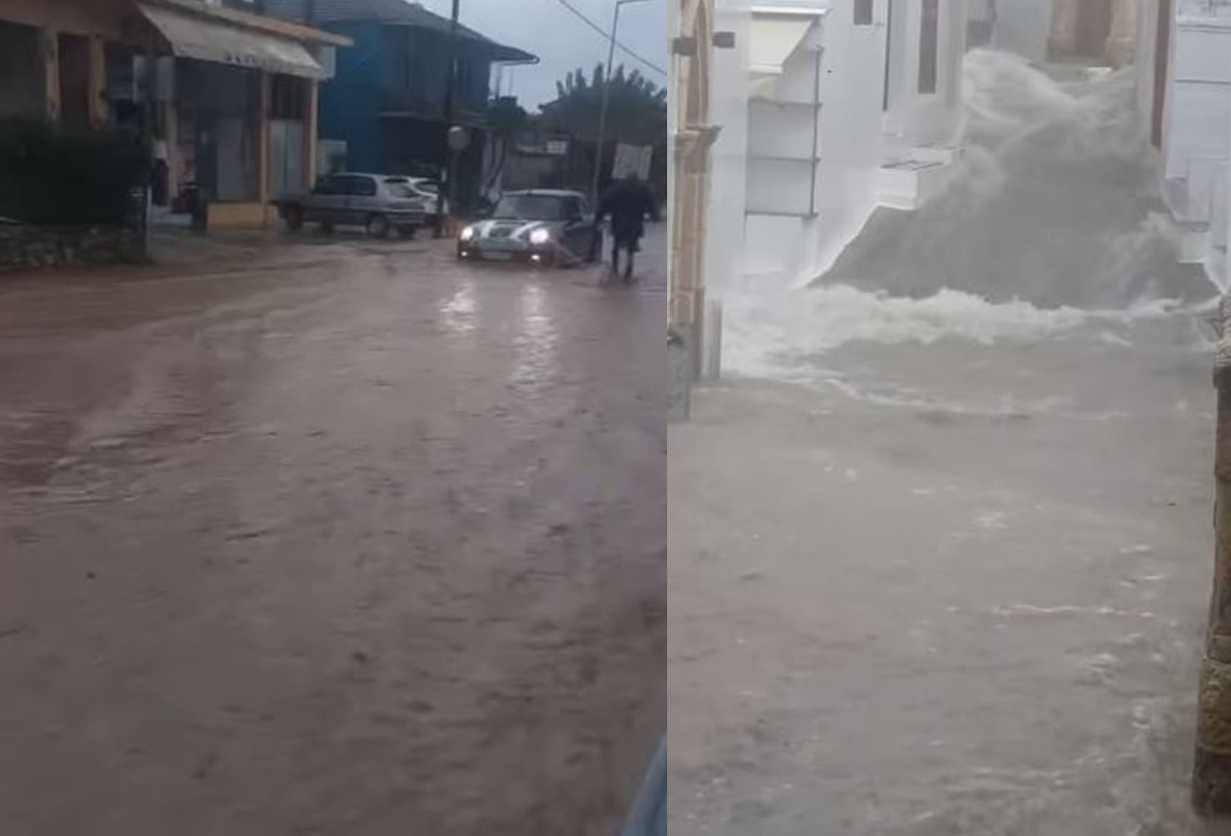 Κακοκαιρία «Byron»: Πλημμύρες σε Λακωνία, Ζάκυνθο, Λίνδο και Ιεράπετρα, μηνύματα από το 112 – Πού θα είναι κλειστά τα σχολεία