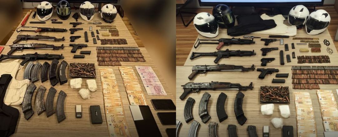 Αυτά είναι τα καλάσνικοφ που κατασχέθηκαν στις έρευνες για την απόπειρα δολοφονίας του Γιάννη Λάλα – ΒΙΝΤΕΟ 