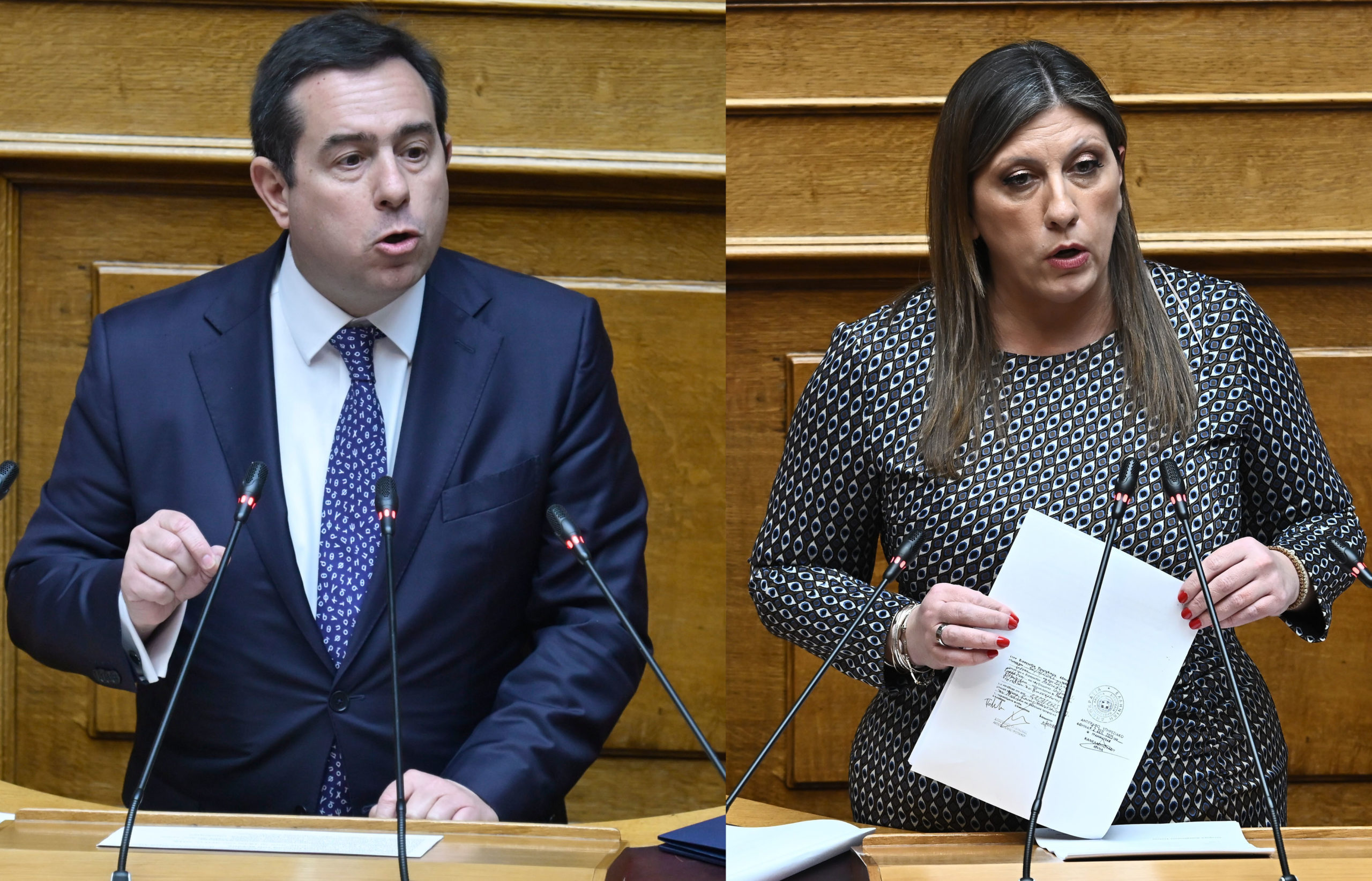 Βουλή: Αντιπαράθεση Κωνσταντοπούλου – Μηταράκη με αφορμή δικογραφία κατά της προέδρου της Πλεύσης Ελευθερίας