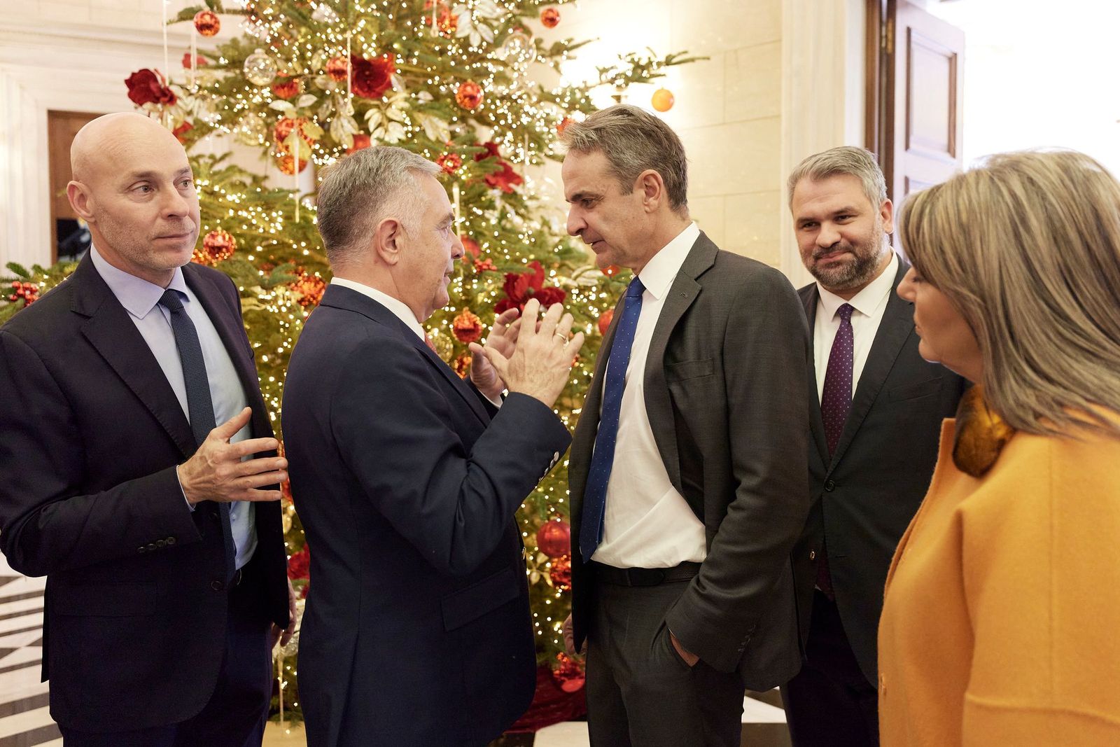 Συνάντηση βουλευτών της ΝΔ με τον Κυριάκο Μητσοτάκη,