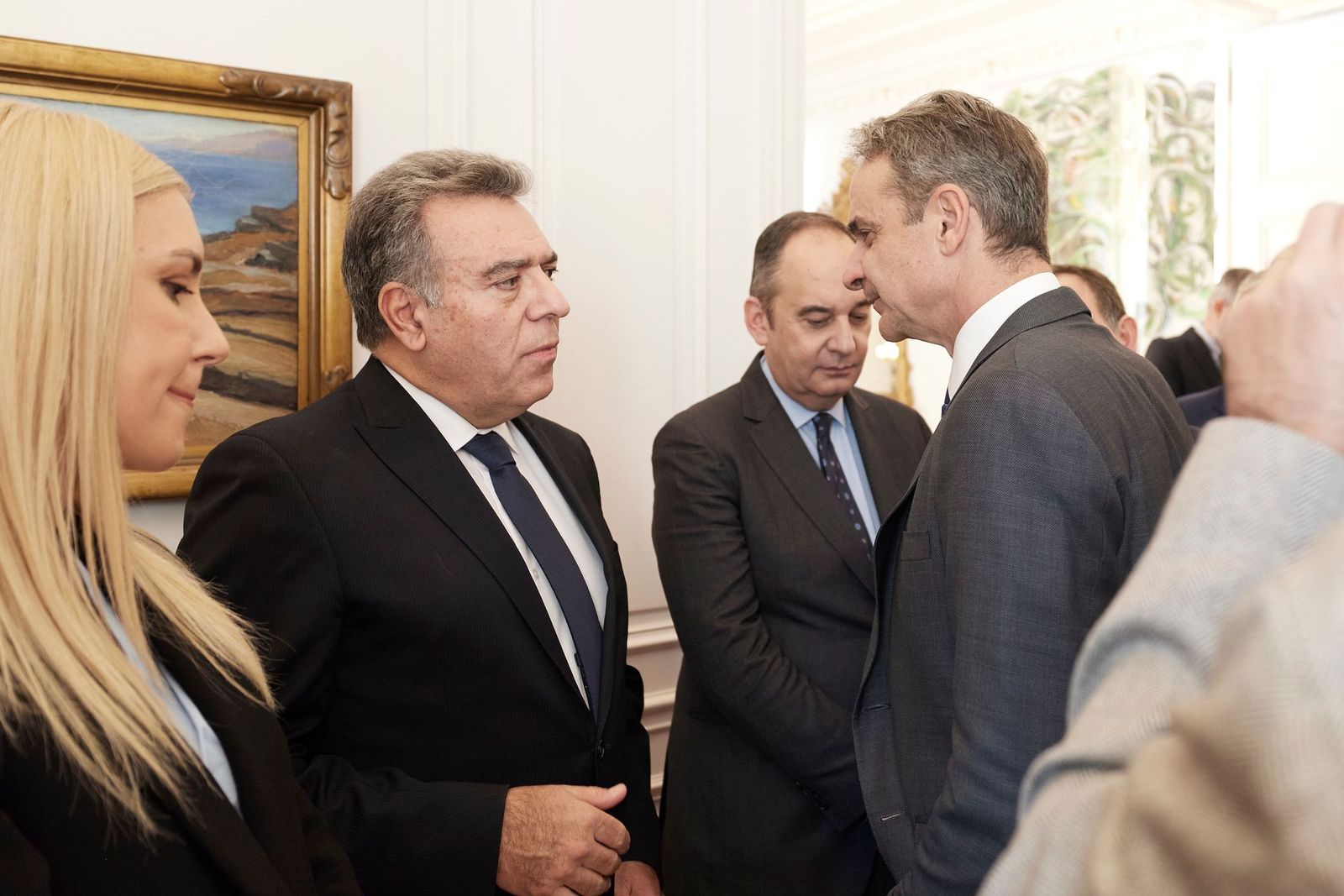 Συνάντηση βουλευτών της ΝΔ με τον Κυριάκο Μητσοτάκη,