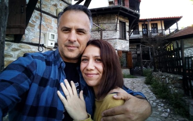 Μελίνα Τσαμπάνη Πέτρος Καλκόβαλης