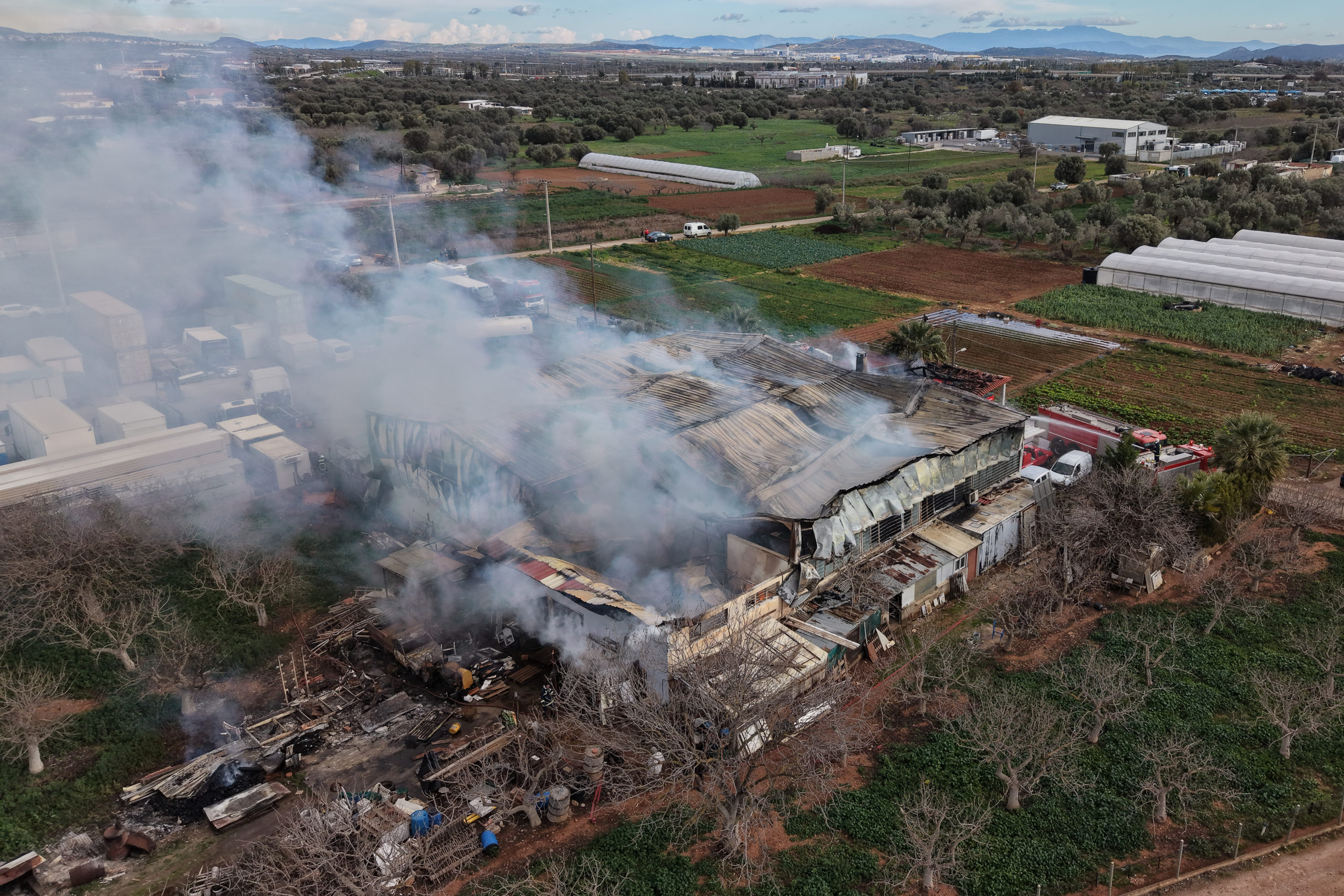 φωτιά, Κορωπί, επιχείρηση