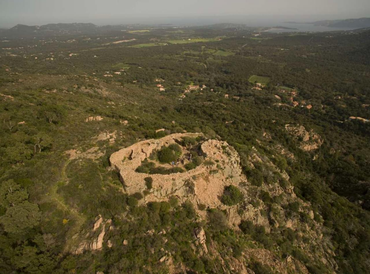 Αεροφωτογραφία του Casteddu d’Araghju. Φωτογραφία : J. Alessandri