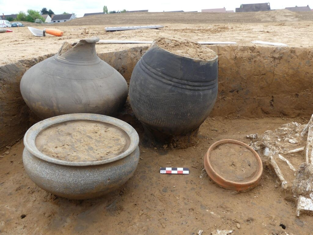 Δευτερογενής απόθεση καύσης. Φωτογραφία: Nina Diner-Stephan, Inrap