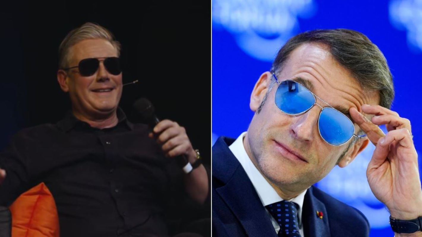 Στάρμερ: «Τρόλαρε» τον Μακρόν φορώντας μαύρα γυαλιά σε live εμφάνιση και είπε «Bonjour» – Δείτε το βίντεο