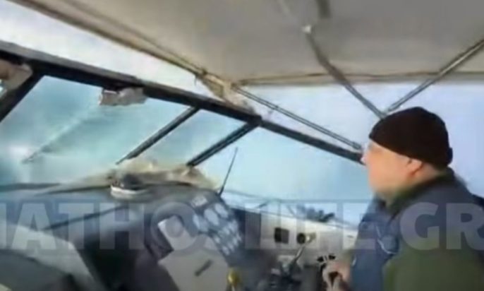 Σκιάθος: Βίντεο από τη διακομιδή βρέφους