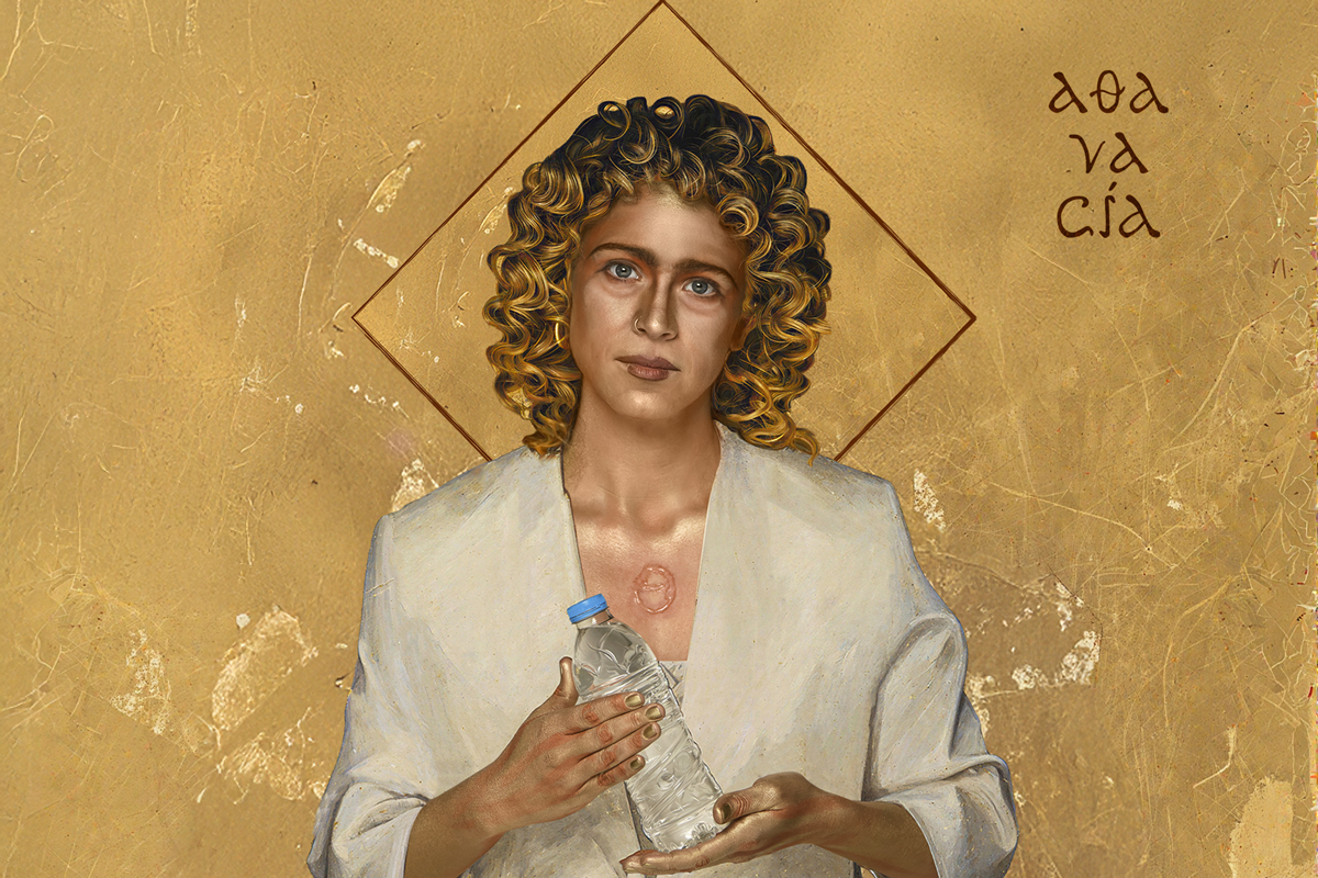 Έλλη Τρίγγου: Αγνώριστη στη φωτογράφιση της παράστασης «Αθανασία»