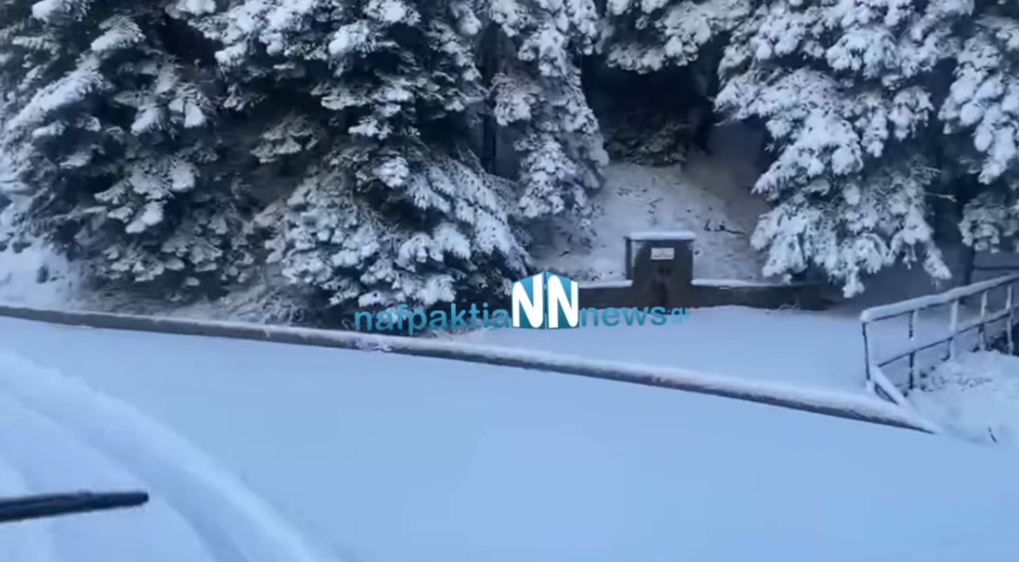 Στα λευκά «ντύθηκαν» τα ορεινά της χώρας – Χιονισμένα τοπία σε Φλώρινα, Ορεινή Ναυπακτία, Αιτωλοακαρνανία και Τρίκαλα 