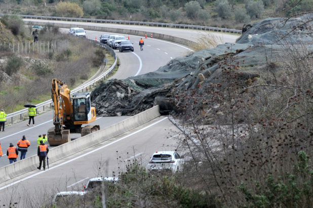 Ιόνια Οδός, κατολίσθηση