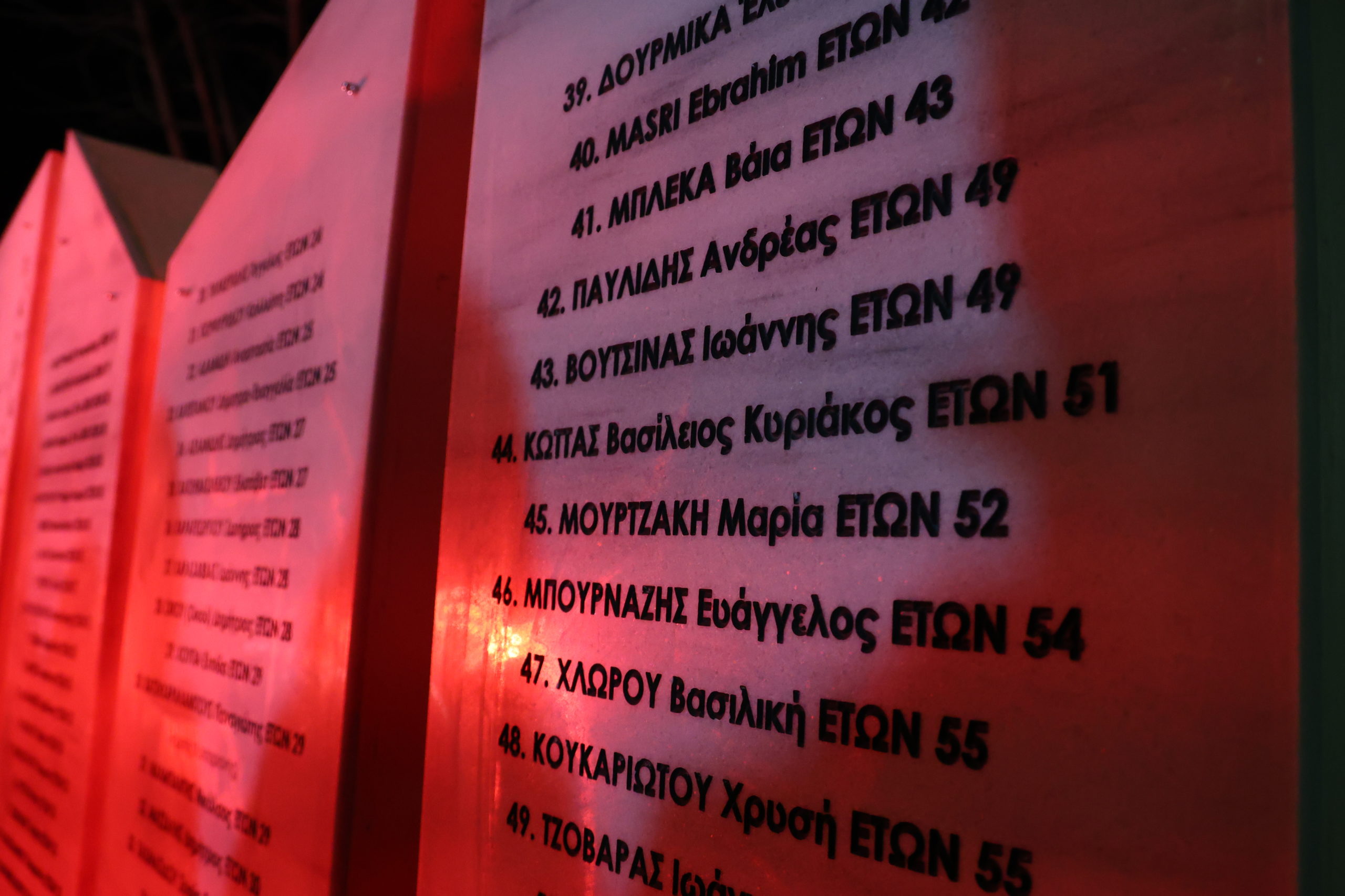 Τέμπη, Μνημείο, Καισαριανή