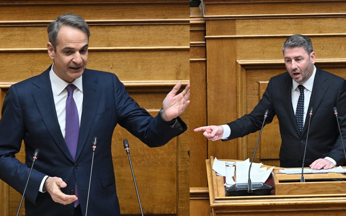 Βουλή Μητσοτάκης Ανδρουλάκης