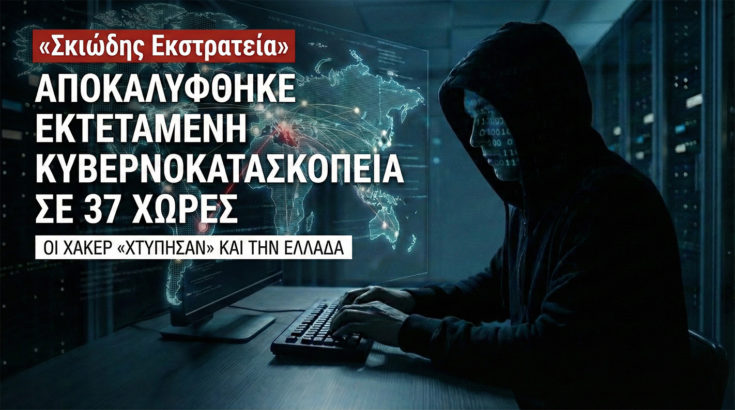 «Σκιώδης Εκστρατεία»: Αποκαλύφθηκε εκτεταμένη κυβερνοκατασκοπεία σε 37 χώρες - Οι χάκερ «χτύπησαν» και την Ελλάδα