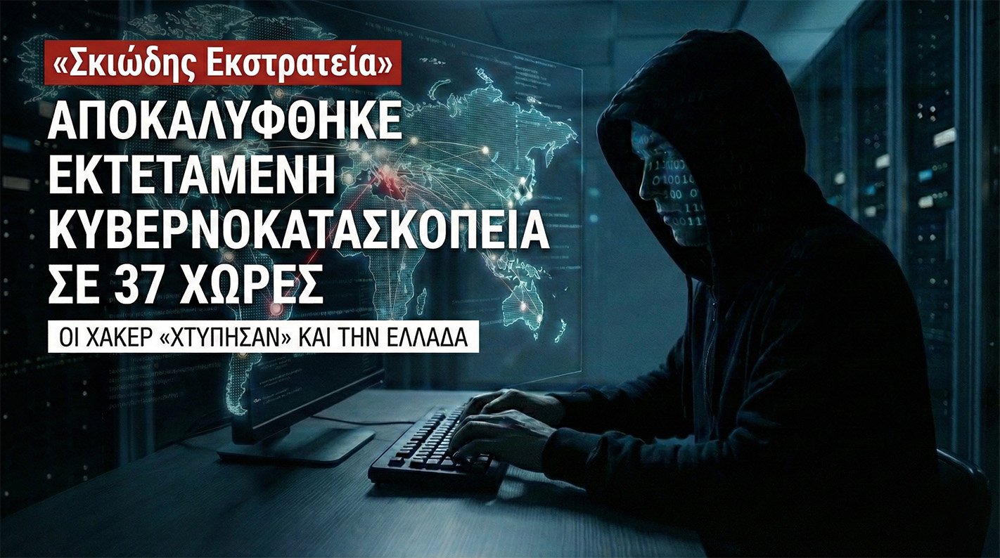 «Σκιώδης Εκστρατεία»: Αποκαλύφθηκε εκτεταμένη κυβερνοκατασκοπεία σε 37 χώρες - Οι χάκερ «χτύπησαν» και την Ελλάδα