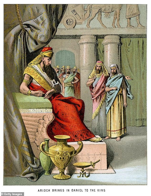 Ο βασιλιάς Ναβουχοδονόσορ Β' (εικονίζεται), όπως αναπαρίσταται στο βιβλίο του Δανιήλ της Παλαιάς Διαθήκης. Φωτογραφία: Dailymail