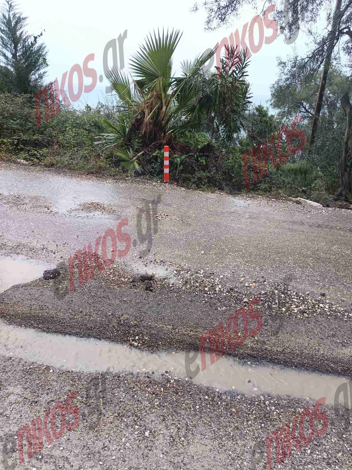 Κακοκαιρία, Κέρκυρα, Δρόμοι