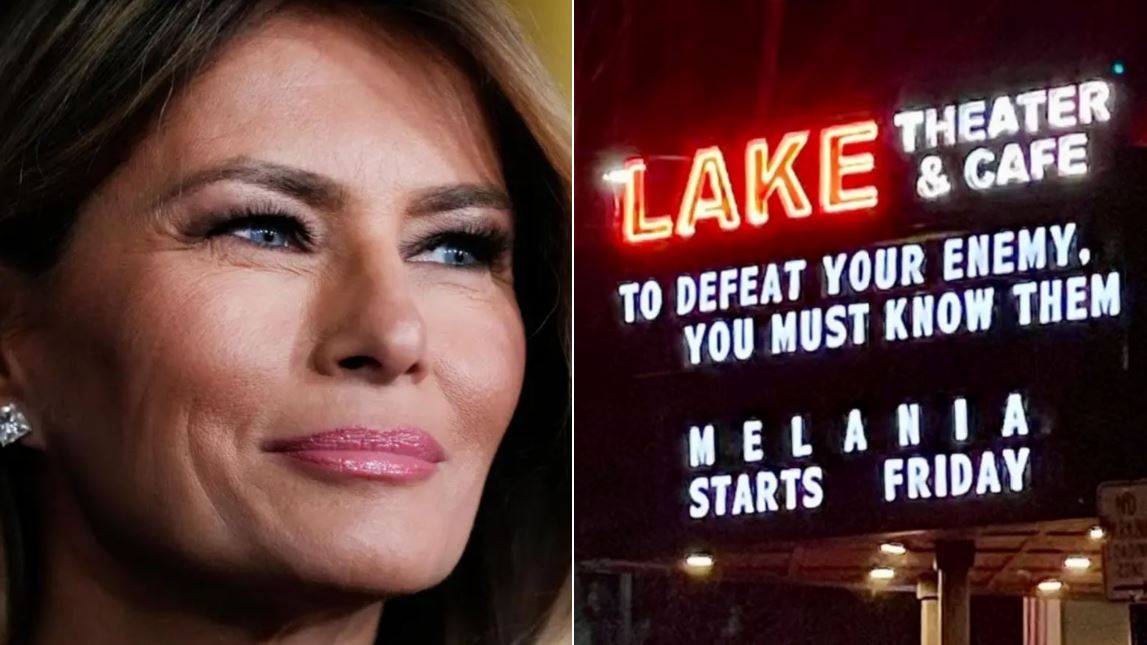 Μελάνια Τραμπ: Επιγραφή σε κινηματογράφο εξόργισε την Amazon και ακύρωσε τις προβολές της ταινίας – «Για να νικήσεις τον εχθρό σου, πρέπει να τον γνωρίζεις»