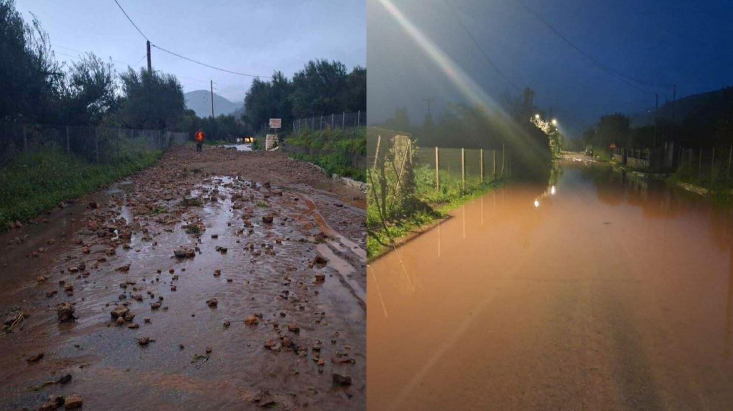 Προβλήματα στη Μεσσηνία από την κακοκαιρία – Φερτά υλικά και λάσπες κάλυψαν δρόμο έπειτα από κατολίσθηση – Δείτε βίντεο