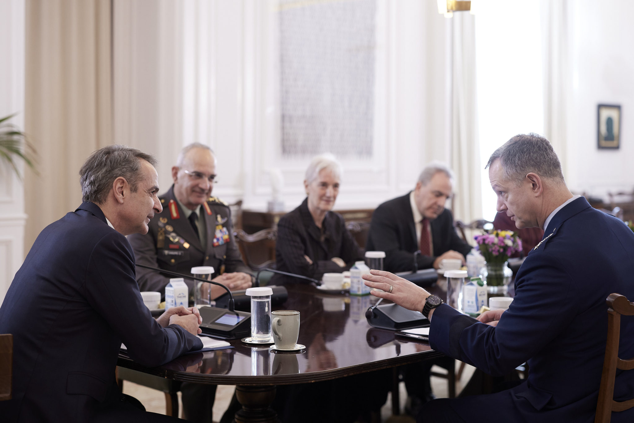 Μητσοτάκης με τον ανώτατο διοικητή του ΝΑΤΟ στην Ευρώπη