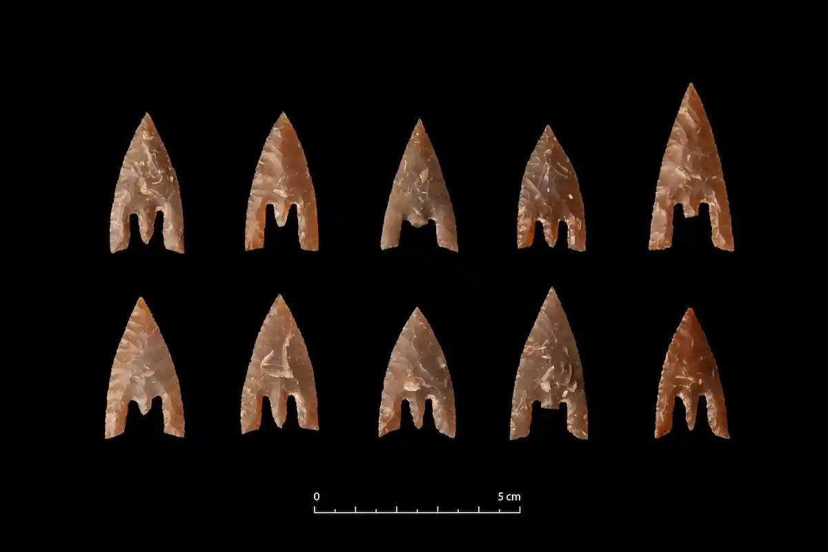 Πυρόλιθοι από την Πρώιμη Εποχή του Χαλκού. Φωτογραφία: Emmanuelle Collado, Inrap