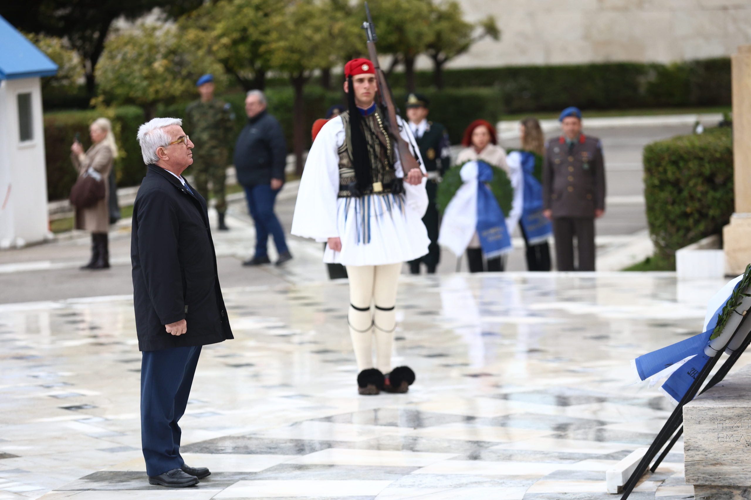 25η Μαρτίου, κατάθεση στεφάνων, Σύνταγμα