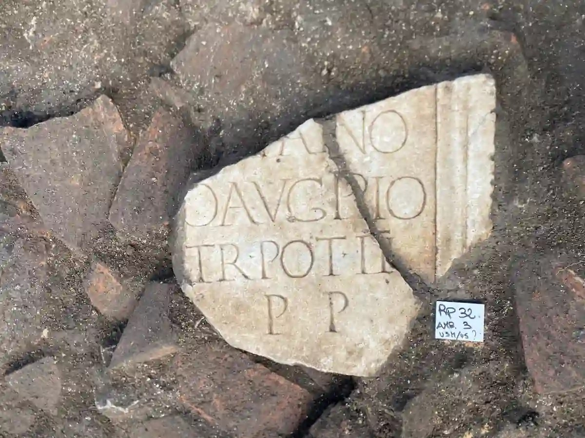 Επιγραφή που βρέθηκε στο Saepinum. Πηγή: Υπουργείο Πολιτισμού/ Ministero della Cultura