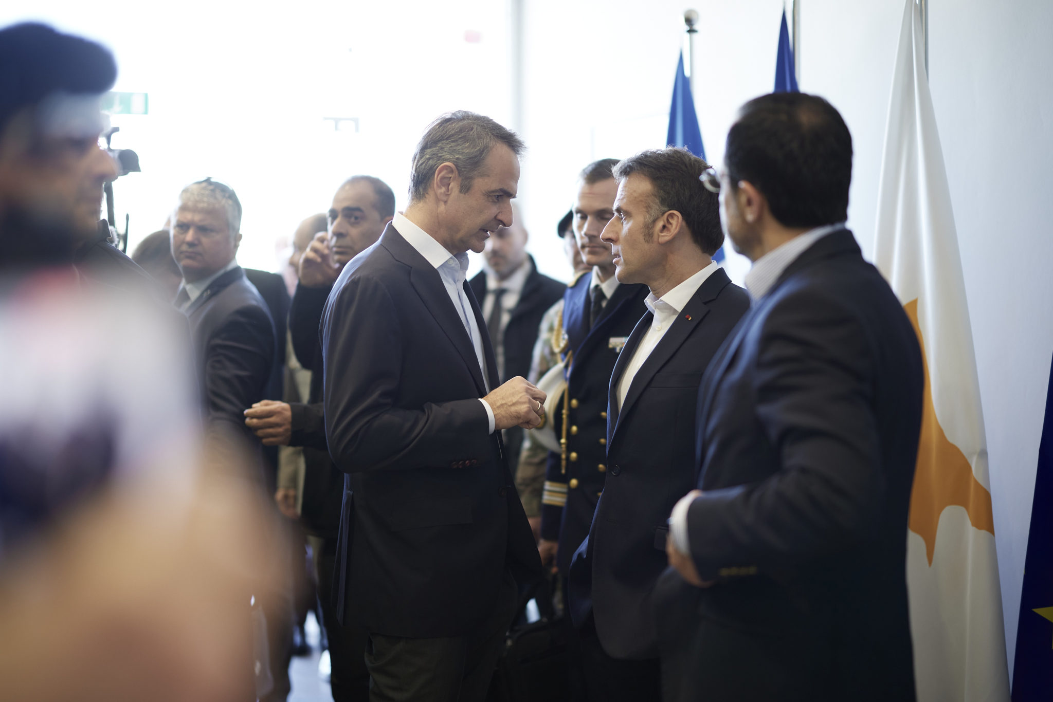 μητσοτάκης, χριστοδουλίδης μακρόν κύπρος