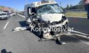 Καραμπόλα τριών οχημάτων στην Αθηνών-Κορίνθου - Δύο τραυματίες - ΦΩΤΟ και ΒΙΝΤΕΟ