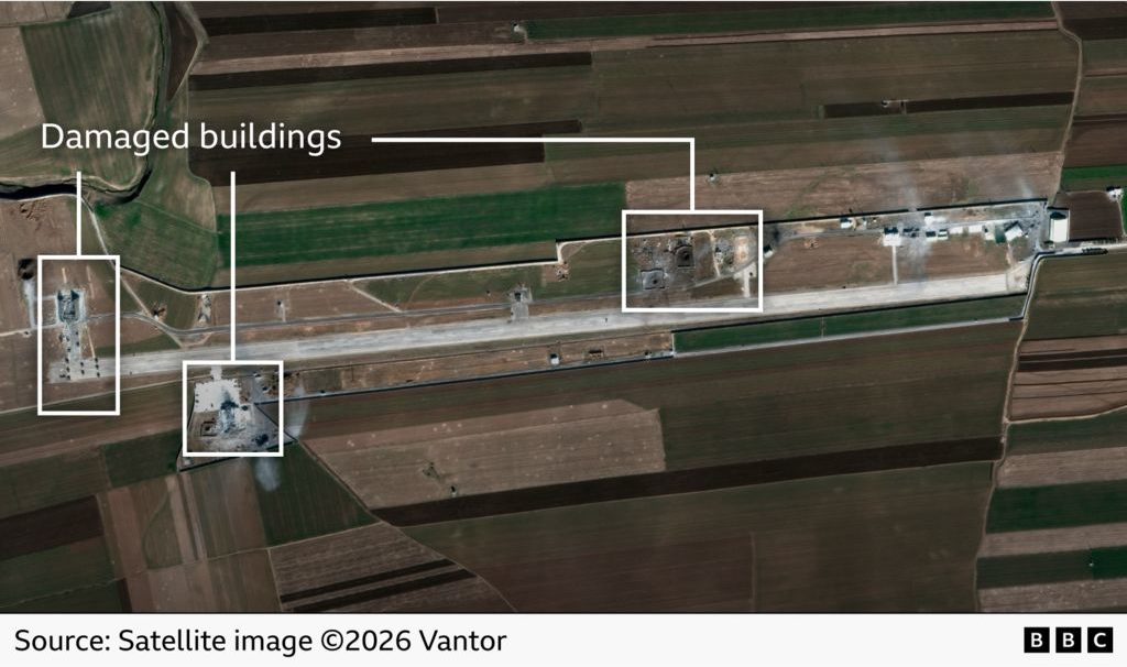 Βάση Choqa-Balk-e, καταστροφές, Ιράν, ΗΠΑ