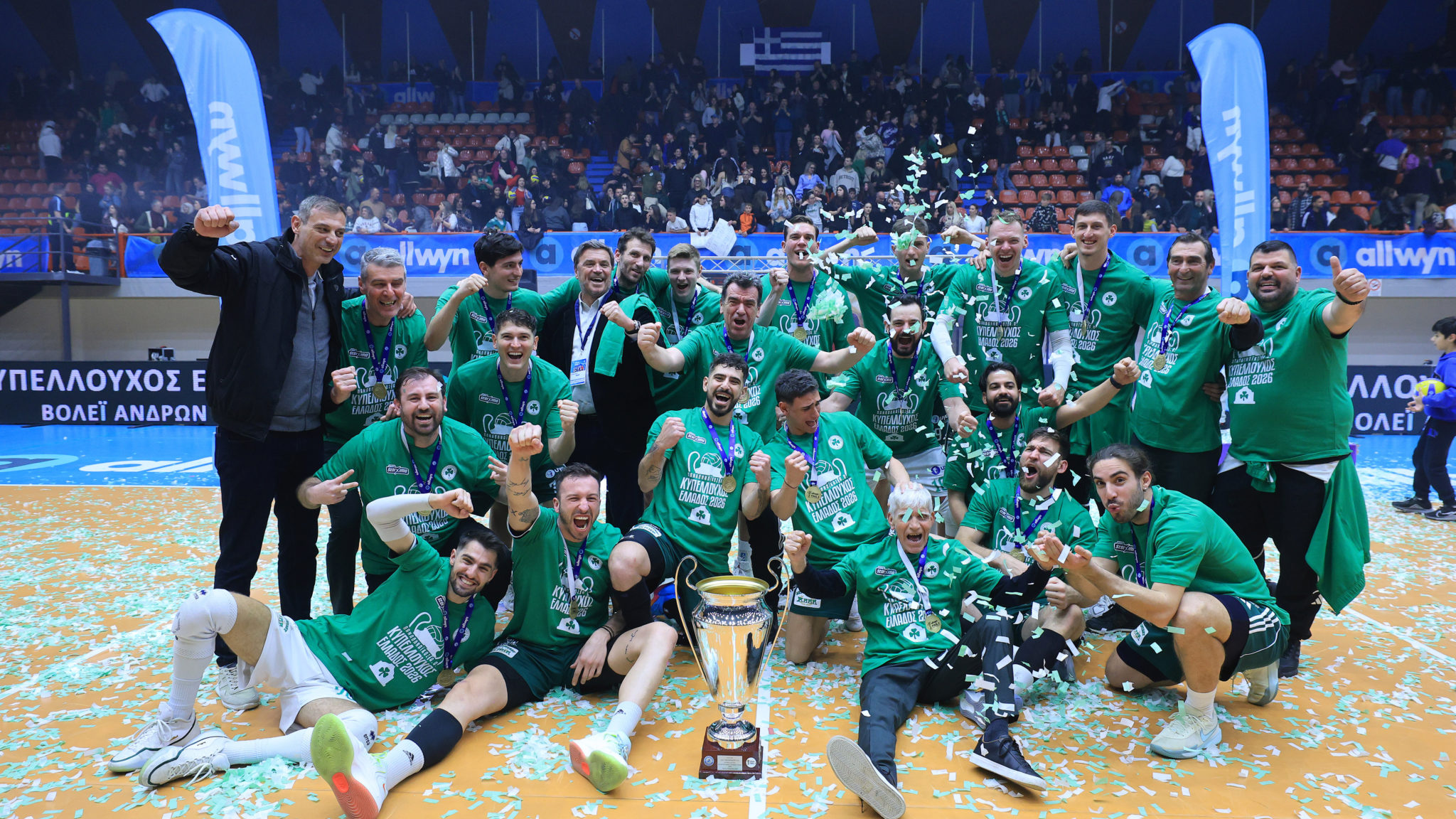 Παναθηναϊκός - Βόλεϊ Ανδρών, Κυπελλούχος Ελλάδας