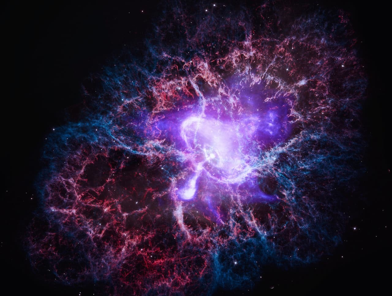 Το Νεφέλωμα του Καρκίνου είναι το αποτέλεσμα μιας λαμπρής έκρηξης υπερκαινοφανούς (supernova), την οποία παρατήρησαν Κινέζοι και άλλοι αστρονόμοι το 1054 μ.Χ. Πηγή: NASA's Marshall Space Flight Center /Wikimedia Commons