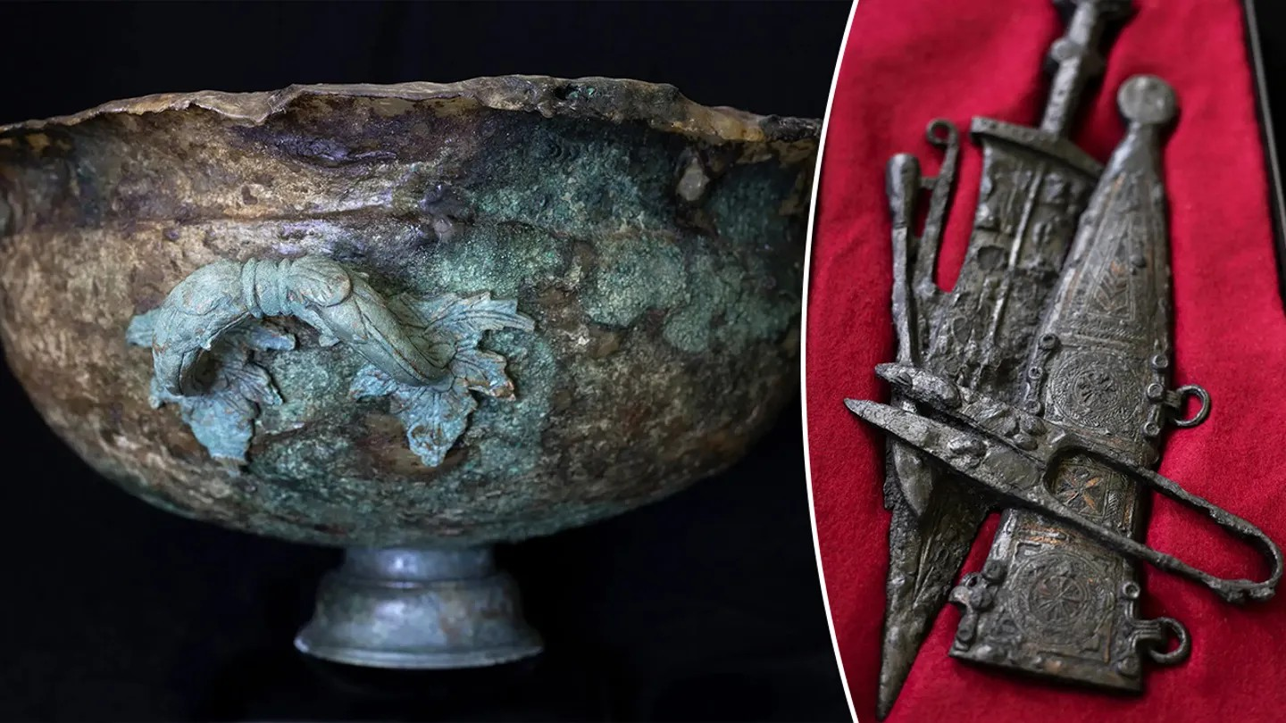 Πλούσια διακοσμημένοι τάφοι και πολυάριθμες ταφές με όπλα βόρεια του οικισμού προσέλκυσαν για πρώτη φορά το επιστημονικό ενδιαφέρον στα τέλη της δεκαετίας του 1980. Φωτογραφία: Museum Midtjylland