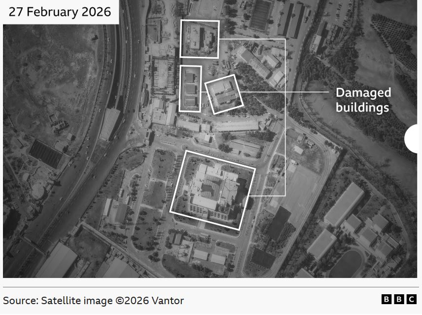 Ζημιές στο αρχηγείο των Φρουρών της Επανάστασης στην Τεχεράνη, ιράν, ΗΠΑ