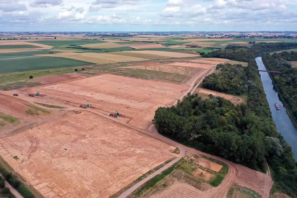 Γενική άποψη της ανασκαφής στο Ruyaulcourt. Πηγή: F. Audouit – Inrap